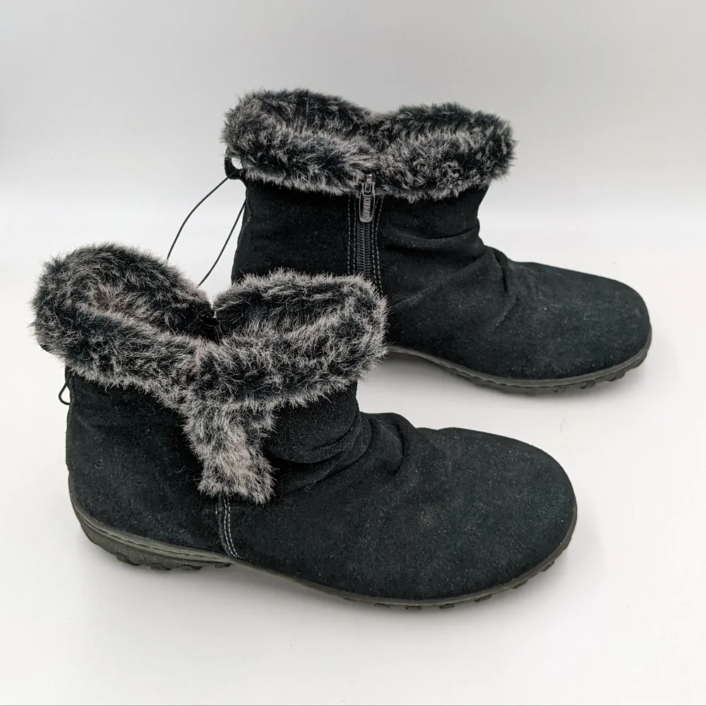 NWOT Khombu Black Faux Fur Boots 8 Women